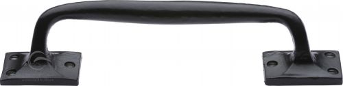 Click Here To Enlarge This Photo Of FB1150 254 M.Marcus Black Iron Rustic Door Pull Handle Cranked Design 10"