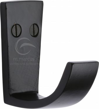 Click Here To Enlarge This Photo Of FB156 M.Marcus Black Iron Rustic Single Robe Hook