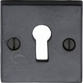 FB159 M.Marcus Black Iron Rustic Key Escutcheon Square