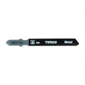 TIMCO AMG11BI - 5pcs Bi-Met Jigsaw Blades for Metal (T118AF Bosch equiv.)