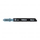 TIMCO AMG12BI - 5pcs Bi-Met Jigsaw Blades for Metal (T118BF Bosch equiv.)