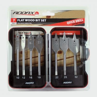 Click Here To Enlarge This Photo Of TIMCO F7SET - 7pc Flat Wood Bit Set