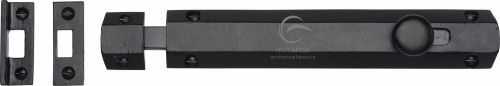 Click Here To Enlarge This Photo Of FB1685 203 M.Marcus Black Iron Rustic Door Bolt Flat 8"