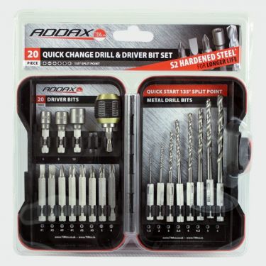 Click Here To Enlarge This Photo Of TIMCO MIX20SET - 20pc Driver Bit & Ground Jobber Drill Bit Set