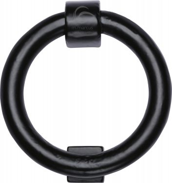 Click Here To Enlarge This Photo Of FB339 M.Marcus Black Iron Rustic Ring Knocker