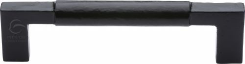 Click Here To Enlarge This Photo Of FB346 227 M.Marcus Black Iron Rustic Cabinet Pull Bauhaus Design 203mm