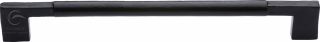 FB346 457 M.Marcus Black Iron Rustic Cabinet Pull Bauhaus Design 457mm