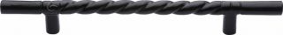 FB349 457 M.Marcus Black Iron Rustic Cabinet Pull Rope Design 457mm