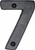 FB351 7 M.Marcus Black Iron Rustic Numeral 7 Face Fix 76mm (3")