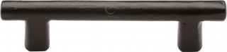 FB361 96 M.Marcus Black Iron Rustic Cabinet Pull Round Bar Design 96mm ctc