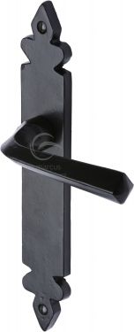 Click Here To Enlarge This Photo Of FB3610 M.Marcus Black Iron Rustic Door Handle Lever Latch Ironbridge Design