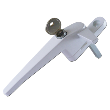 Click Here To Enlarge This Photo Of AS10203 - ASEC Cockspur Espag Handle With Spindle - White - LH