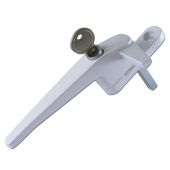 AS10203 - ASEC Cockspur Espag Handle With Spindle - White - LH