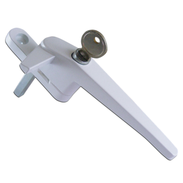 Click Here To Enlarge This Photo Of AS10204 - ASEC Cockspur Espag Handle With Spindle - White - RH