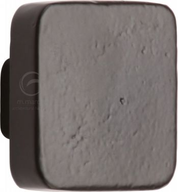 Click Here To Enlarge This Photo Of FB3674 32 M.Marcus Black Iron Rustic Cabinet Knob Square Design 32mm