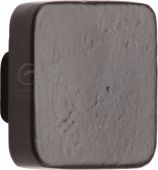 FB3674 32 M.Marcus Black Iron Rustic Cabinet Knob Square Design 32mm