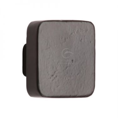 Click Here To Enlarge This Photo Of FB3674 38 M.Marcus Black Iron Rustic Cabinet Knob Square Design 38mm