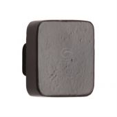 FB3674 38 M.Marcus Black Iron Rustic Cabinet Knob Square Design 38mm