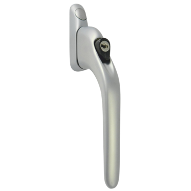Click Here To Enlarge This Photo Of AS11741 - ASEC Espag Inline Handle With Spindle - Silver - 40mm Spindle