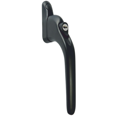 Click Here To Enlarge This Photo Of AS11742 - ASEC Espag Inline Handle With Spindle - Black - 40mm Spindle
