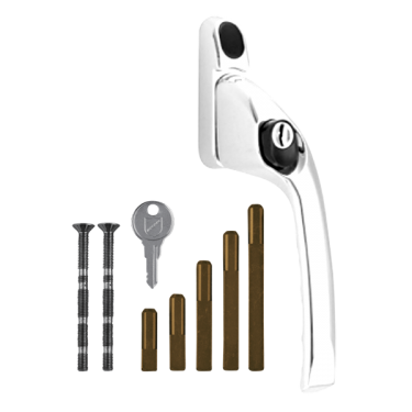 Click Here To Enlarge This Photo Of CH30005 - CHAMELEON Adaptable Multi Spindle Offset Window Espag Handle - White - RH