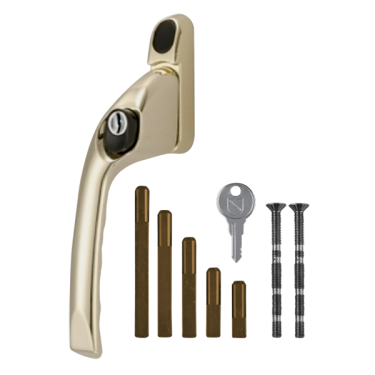 Click Here To Enlarge This Photo Of CH30006 - CHAMELEON Adaptable Multi Spindle Offset Window Espag Handle - Polished Brass - LH