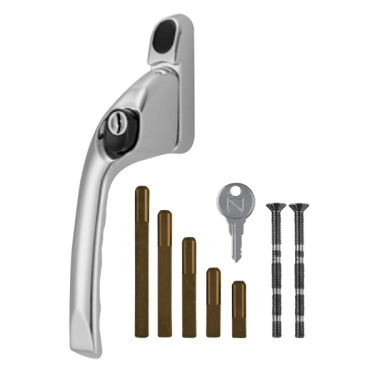 Click Here To Enlarge This Photo Of CH30008 - CHAMELEON Adaptable Multi Spindle Offset Window Espag Handle - Polished Chrome - LH