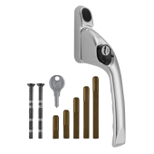 CH30009 - CHAMELEON Adaptable Multi Spindle Offset Window Espag Handle - Polished Chrome - RH
