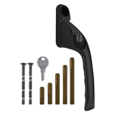 CH30013 - CHAMELEON Adaptable Multi Spindle Offset Window Espag Handle - Black - RH