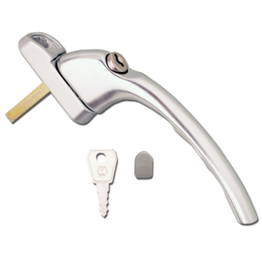 Click Here To Enlarge This Photo Of L15325 - HOPPE Tokyo UPVC Espag Handle Inline ID237/1171 - Silver