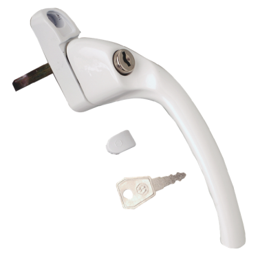 Click Here To Enlarge This Photo Of L15327 - HOPPE UPVC Espag Handle Cranked - RH - White