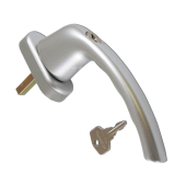 L17396 - HOPPE UPVC Espag Handle Inline 0710S/U26 - Silver