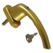 L17398 - HOPPE UPVC Espag Handle Inline 0710S/U26 - Gold