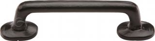 FB376 96 M.Marcus Black Iron Rustic Cabinet Pull Traditional Design 96mm ctc