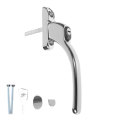 L18488 - FAB & FIX Connoisseur In Line Espag Handle - Silver