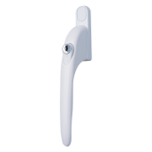L18506 - SECURISTYLE Virage In Line Espag Handle - 40mm - Locking - White