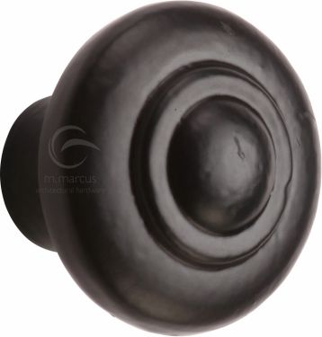 Click Here To Enlarge This Photo Of FB3985 32 M.Marcus Black Iron Rustic Cabinet Knob Bead Design 32mm