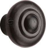 FB3985 32 M.Marcus Black Iron Rustic Cabinet Knob Bead Design 32mm