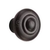 FB3985 38 M.Marcus Black Iron Rustic Cabinet Knob Bead Design 38mm