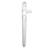 L25658 - SECURISTYLE Virage Offset Cockspur Espag Handle - 9mm - LH - Non-Locking - White
