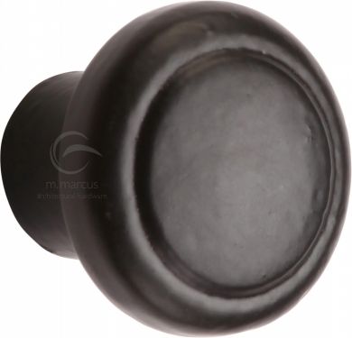 Click Here To Enlarge This Photo Of FB3990 32 M.Marcus Black Iron Rustic Cabinet Knob Newport Design 32mm