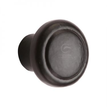 Click Here To Enlarge This Photo Of FB3990 38 M.Marcus Black Iron Rustic Cabinet Knob Newport Design 38mm