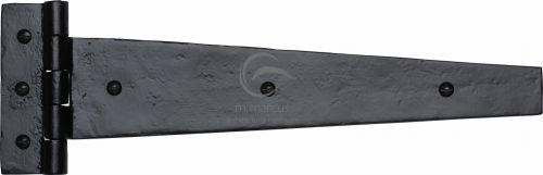 Click Here To Enlarge This Photo Of FB414 457 M.Marcus Black Iron Rustic Strap Hinge 18" (Pair)