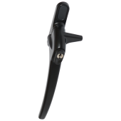L30183 - ERA Charisma Inline Cockspur Locking Espag Handle - 12mm LH Locking Black