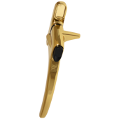 L30187 - ERA Charisma Inline Cockspur Non Locking Espag Handle - 21mm LH Non Locking Polished Gold