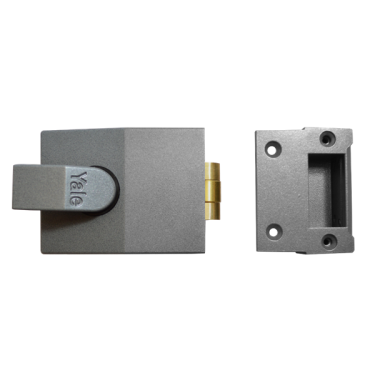 Click Here To Enlarge This Photo Of 4372 - YALE 81 Rollerbolt Nightlatch 60mm Dull Metal Grey Case Only