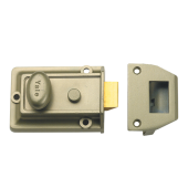4481 - YALE 77 Non-Deadlocking Traditional Nightlatch 60mm Nickel Bronze Enamelled Case Only