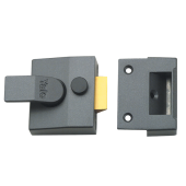8022 - YALE 85 Deadlocking Nightlatch 40mm Dull Metal Grey Case Only