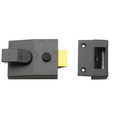 Click Here To Enlarge This Photo Of L10073 - YALE 91 Non-Deadlocking Nightlatch 60mm Dull Metal Grey Case Only