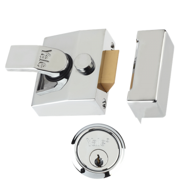 Click Here To Enlarge This Photo Of L11722 - YALE 85 Deadlocking Nightlatch 40mm Polished Chrome